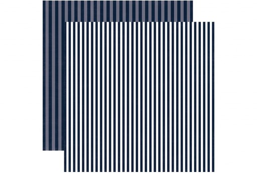 Double-Sided Patterned Paper Blu Night Sky Stripe Echo Park Paper Co. 30x30cm 1sheet