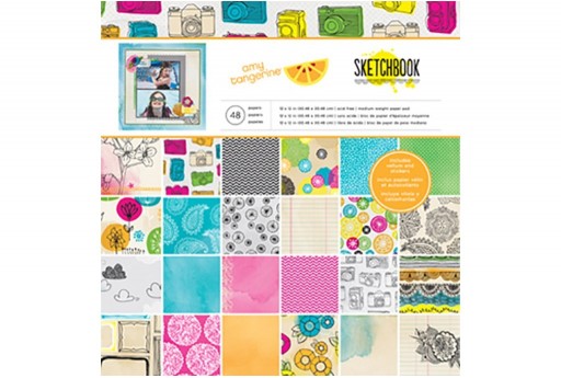 Patterned Paper Pad Are We There Yet Carta Bella 15x15cm 24 sheets