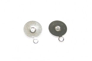 Incastonatura rotonda riempita d'oro per cabochon da 8 mm x 1 pz