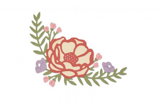 Thinlits Dies Pretty Peony Sizzix