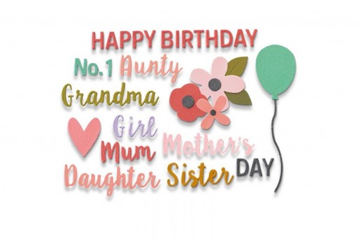 Thinlits Dies Female Occasions Sizzix