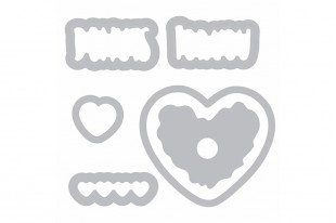 Set Fustelle Framelits + Timbri Donut per te Sizzix