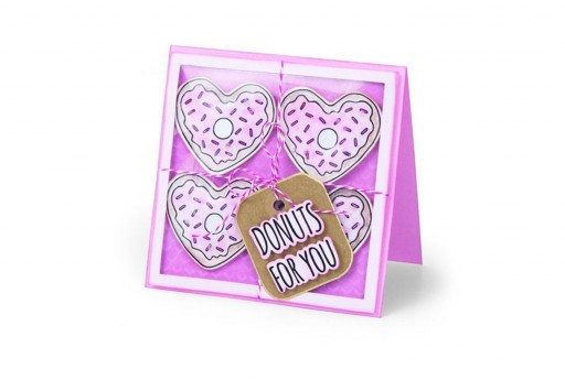 Framelits Dies + Coordinate Stamps Donuts for You Sizzix