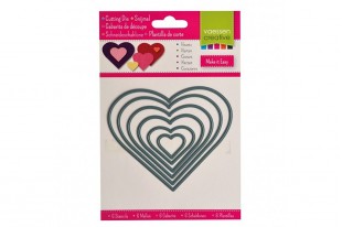 Fustelle Cuori Vaessen Creative 6pz