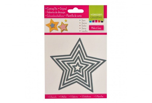 Cutting Dies Stars Vaessen Creative 5pcs 2