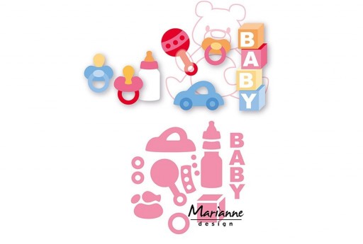 Fustelle Eline's Baby Essentials Collectables Marianne Design