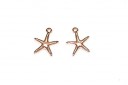 Starfish Wireframe Pendant Rose Gold 14x16mm -2pcs
