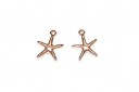 Starfish Wireframe Pendant Rose Gold 14x16mm -2pcs