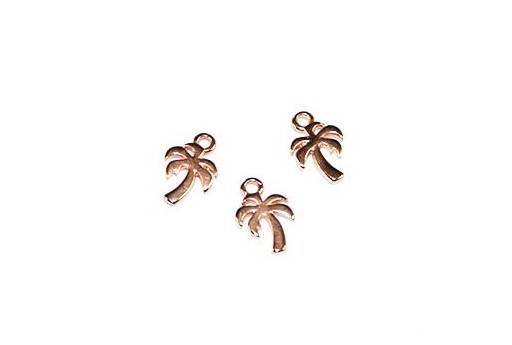 Palm Pendant Rose Gold 8x11mm  - 4pcs