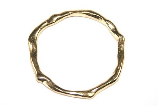 Gold Plated Connector Ring - 41X42mm - 1pcs