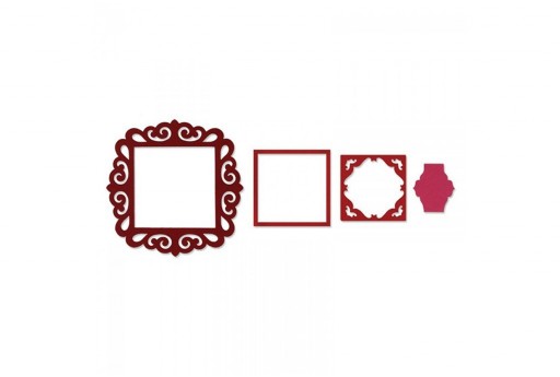 Framelits Dies Frame Fancy Square Sizzix
