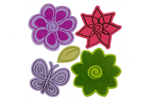 Framelits Dies + Coordinate Stamps Flowers n.4 Sizzix