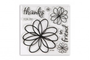 Set Fustelle Framelits + Timbri Fiori Disegnati Sizzix