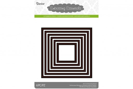 Cutting Dies Squares Darice 6pcs