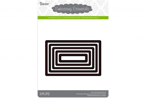 Cutting Dies Classic Rectangles Darice 5pcs