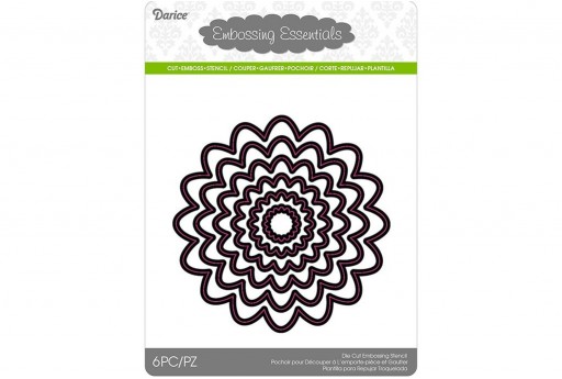 Cutting Dies Wavy Circles Darice 6pcs