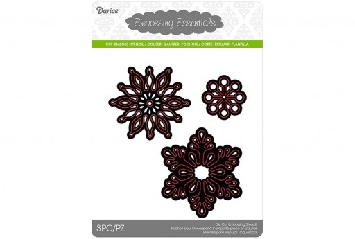 Cutting Dies Assorted Snowflakes Darice 3pcs