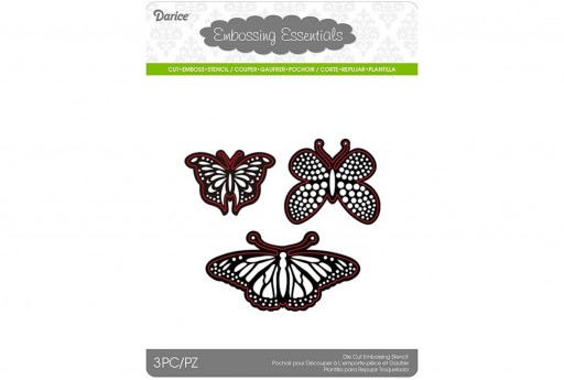 Cutting Dies Assorted Butterflies Darice 3pcs