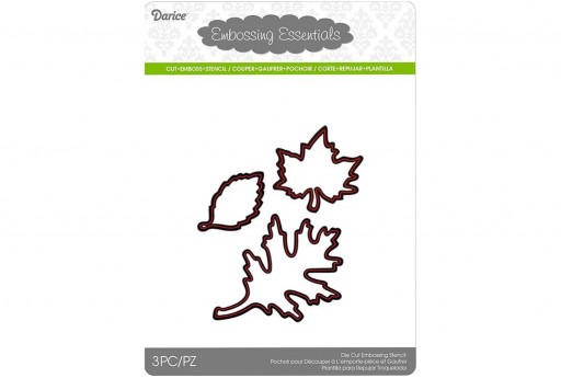 Cutting Dies Assorted Leaves Darice 3pcs