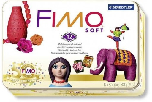 Fimo Soft Kit 12 Colors Collection Box