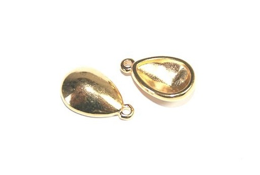 Gold Drop Shape Swarovski 4320 13x21mm - 2pcs