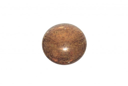 Cabochon Par Puca® Smoked Topaz Bronze 25mm - 1pcs