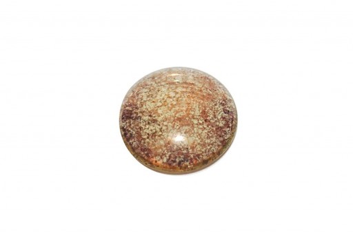 Cabochon Par Puca® Crystal Green Bronze 25mm