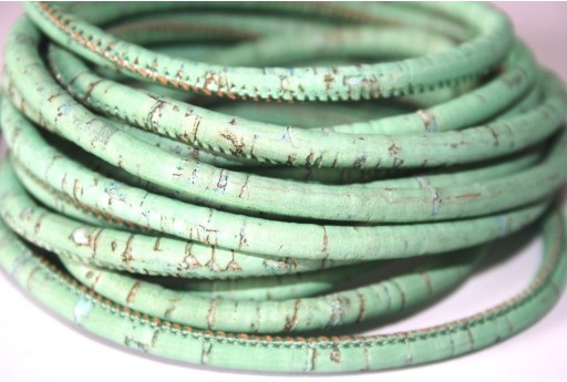 Cork Cord Jade 5mm - 50cm