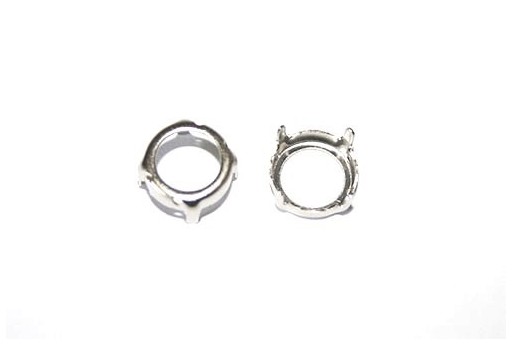 Platinum Setting for Rivoli 12mm - 4pcs