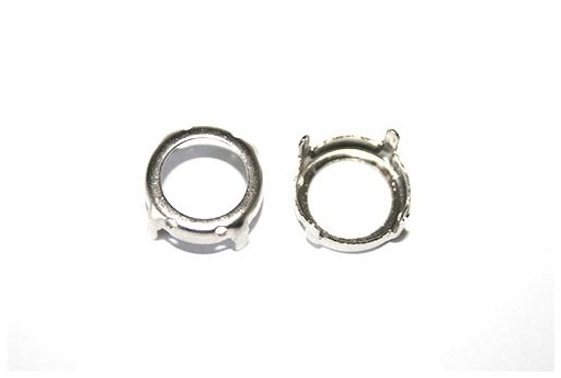 Platinum Setting for Rivoli 14mm - 4pcs