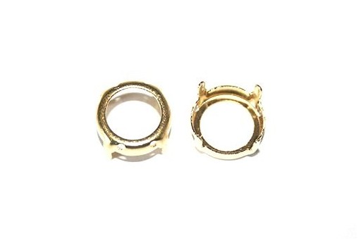 Gold Setting for Rivoli 14mm - 4pcs