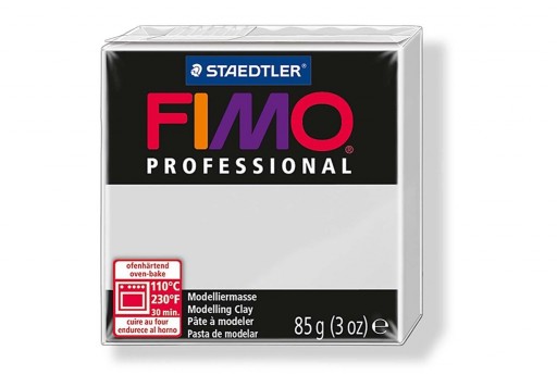 Pasta Fimo Professional 85 gr. Grigio Delfino Col.80