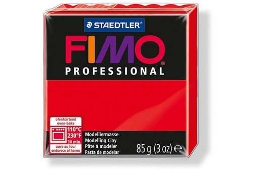 Pasta Fimo Professional 85 gr. Rosso Col.200