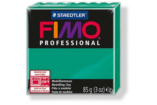 Pasta Fimo Professional 85 gr. Verde Puro Col.500