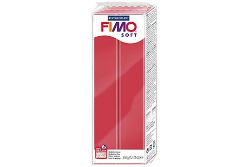 Pasta Fimo Soft 350 gr. Rosso Ciliegia Col.26