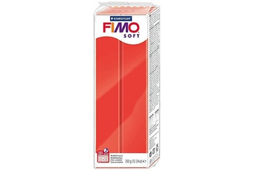 Pasta Fimo Soft 350 gr. Rosso Indiano Col.24