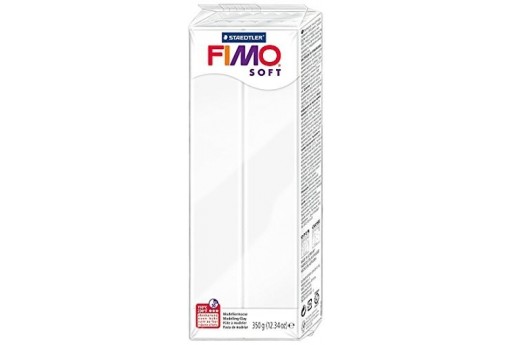 Fimo Soft Polymer Clay 350g White Col.0