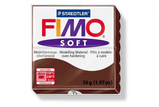 Pasta Fimo Soft 56 gr. Cacao Col.75