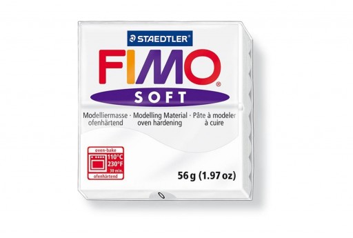 Fimo Soft Polymer Clay 56g White Col.0