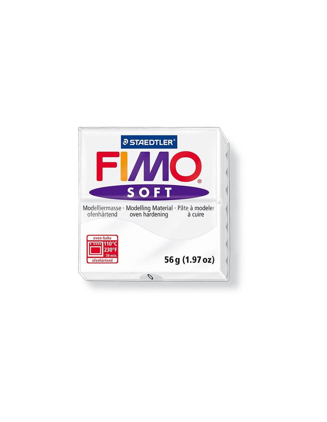 Pasta Fimo Soft 56gr Bianco Col.0 