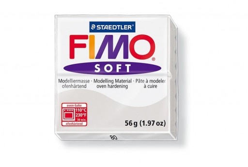 Pasta Fimo Soft 56 gr. Grigio Delfino Col.80