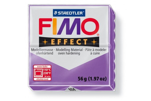 Fimo Effect Polymer Clay 56g Transparent Lila Col.604
