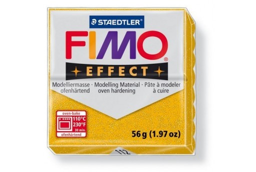 Pasta Fimo Effect 56 gr. Oro Glitter Col.112