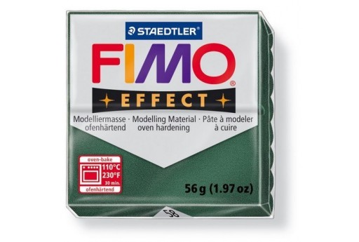 Pasta Fimo Effect 56 gr. Verde Opale Metallico Col.58