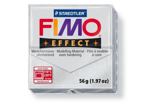 Fimo Effect Polymer Clay 56g Silver Col.81