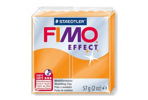 Pasta Fimo Effect 56 gr. Arancio Traslucido Col.404