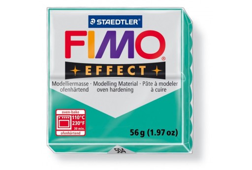 Pasta Fimo Effect 56 gr. Traslucido Verde Col.504