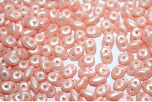 Superduo Beads Powdery Pastel Peach 5x2,5mm - 10gr