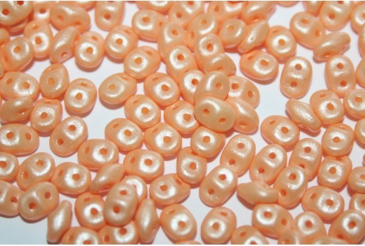 Superduo Beads Powdery Pastel Orange 5x2,5mm - 10gr