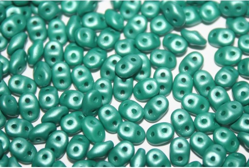 Perline Superduo Powdery Teal 5x2,5mm - 10gr